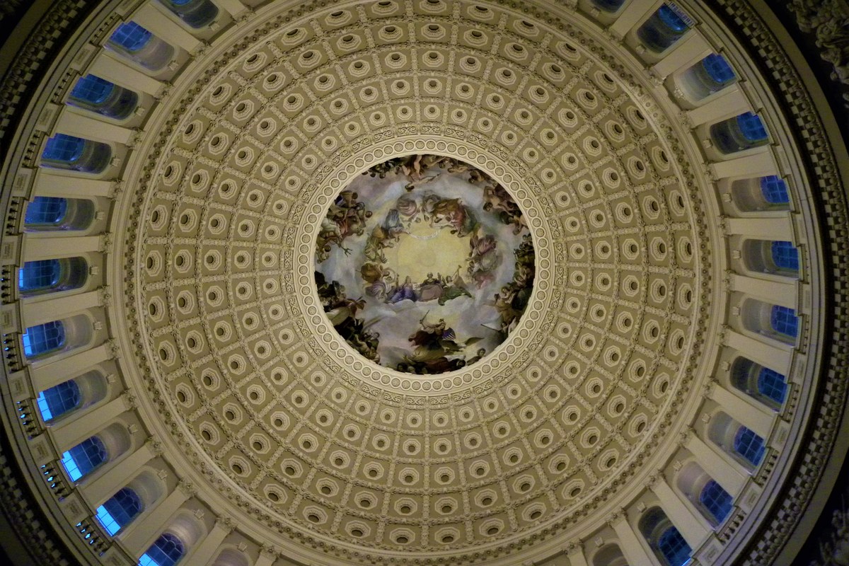Inside the US Capitol Building Dome