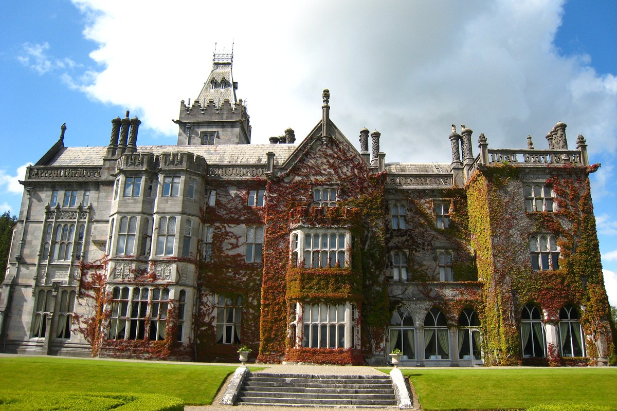 Historical Adare Manor building photographed June 9, 2011; venue context, not the 2027 Ryder Cup or golf-course layout